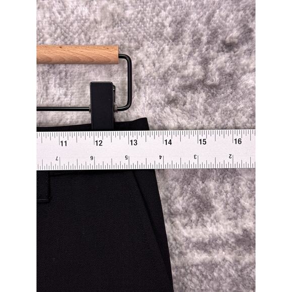New Anine Bing Classic Pants 32 / US 2 Womens Black Wool Slim Straight Trouser - Picture 3 of 8